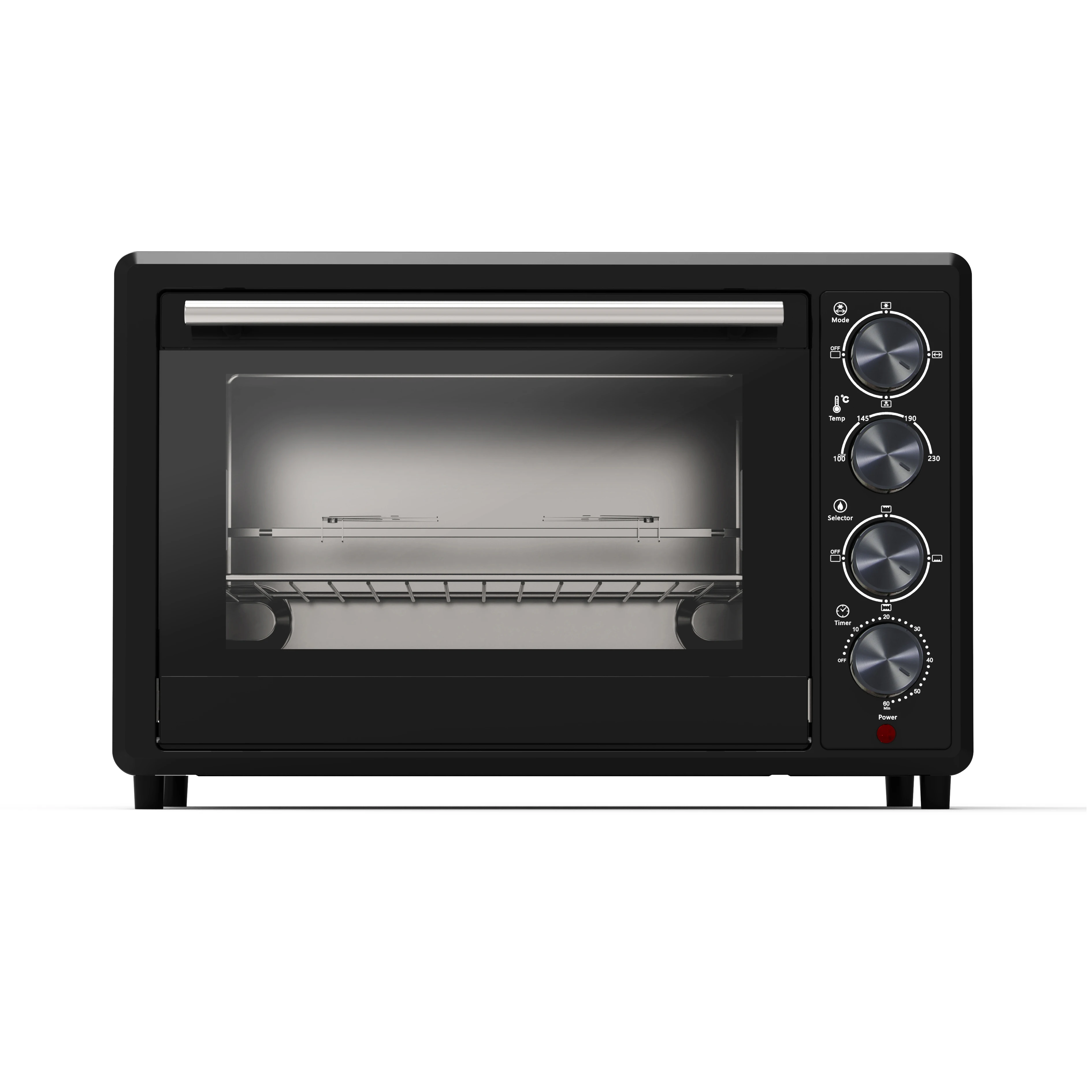 36L Black Oven Customizable Electric Oven Chicken Mechanical Control Home Oven