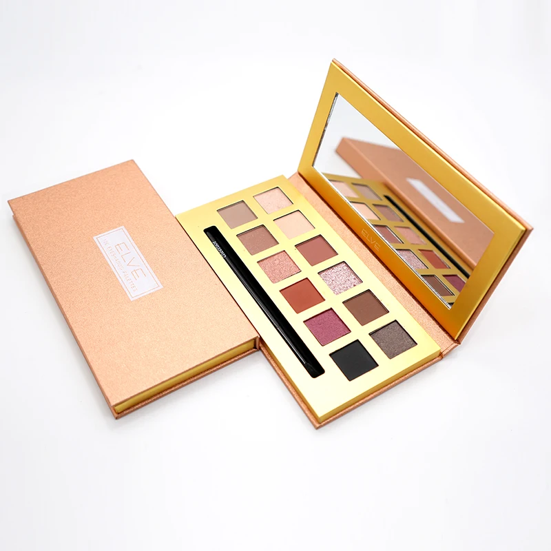 Support Custom Sample Multi-Color Matte High-Gloss Eyeshadow Palette Long-Lasting Waterproof Cream Private Label Features