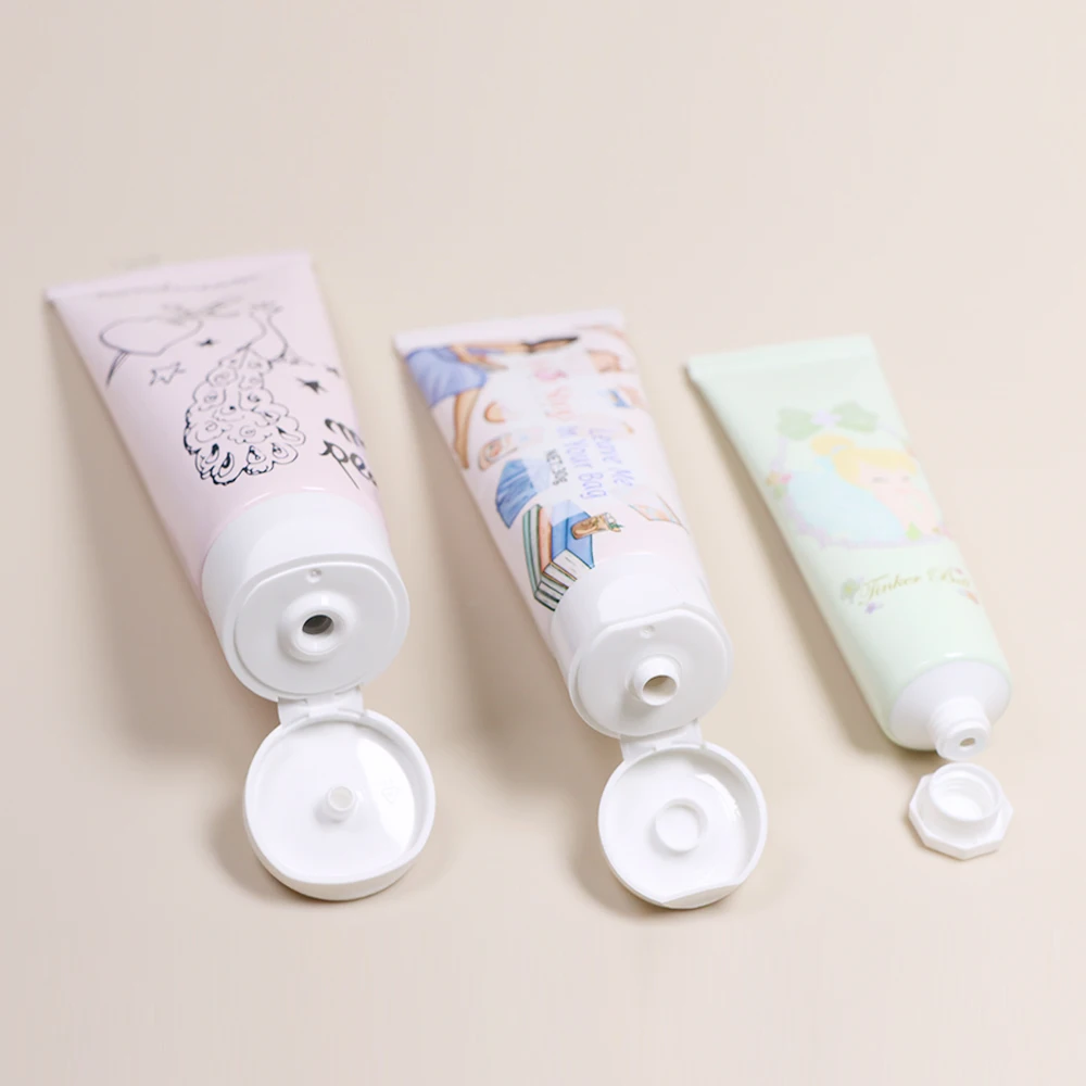Custom Printed Plastic Skin Care Packaging for Body Lotion Face Cream Hand Cream-Soft PE Cosmetic Tubes-for Shampoo as Well
