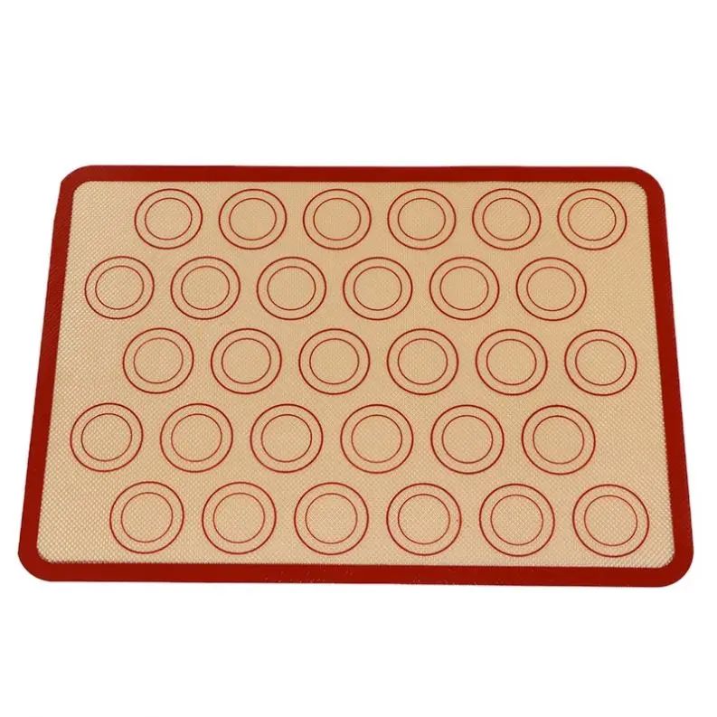 Durable Food Grade Macaroon Silicone Mat Non-Stick Baking Sheet for Bake Pan Rolling & Pastry Tools