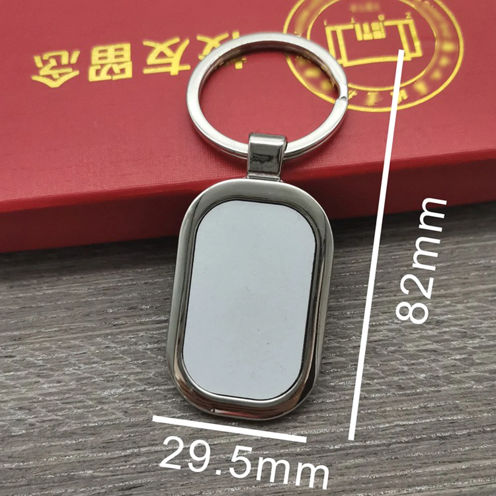 Hot Sale Rectangle Square Round Sublimation Metal Keychain Ornaments Blanks