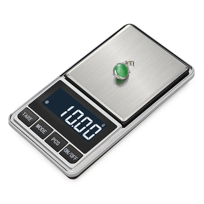 Gold jewelry with scales electronic scales baking stainless steel mini portable pocket scales lipstick