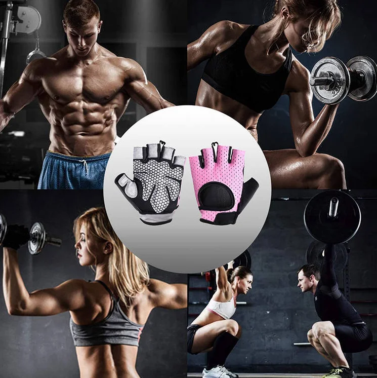 Unisex Neoprene Fitness Gloves Bodybuilding Wrist Guards Anti-Slip Feature Weight Lifting Gym Gloves Sports Home Outdoor Use