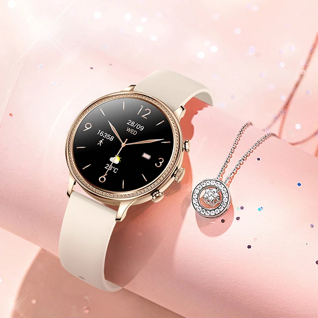 V60 Smart Watch for Women Dafit BT Calling Smartwatch for Android and iOS Phones Full Touch Color Screen Fashion wristwatch