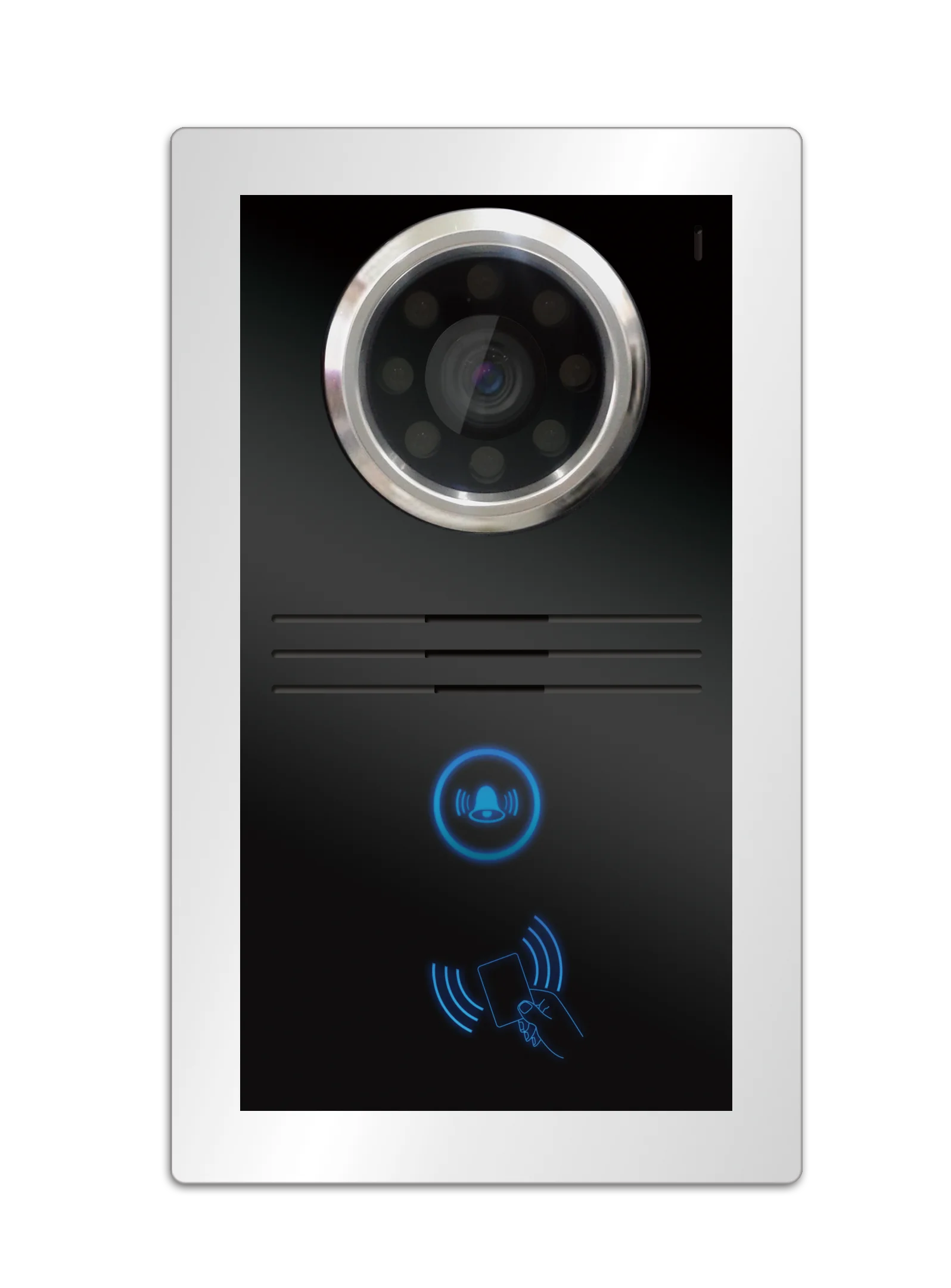 IP Cat5/6 Direct-call-button with backlight Outdoor Station, Color CMOS 1.0MP Camera, support Standard PoE 48V