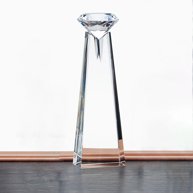 Diamond Crystal Trophy HIGH OPTICAL Crystal Award