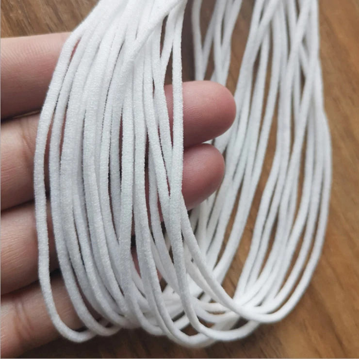 2.5MM Elastic Ear Ropes String for  DIY Face Mask Cord Rope