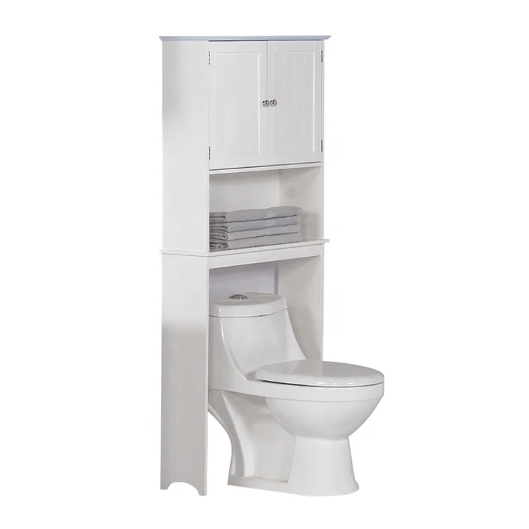 
china Space Saver corner Towel Storage 3 tier MDF over the toilet, space saver toilet storage mdf 