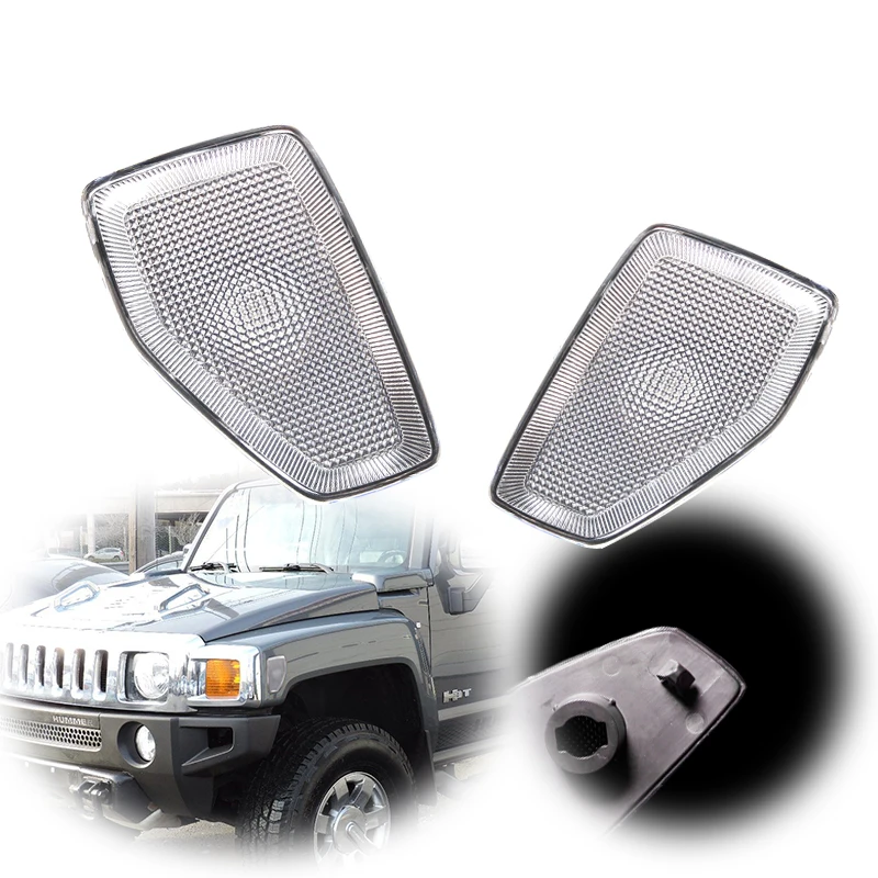 Kaizen For 2005/2006-2010 Hummer H3 All Models and For 2009-2010 Hummer H3T All Models Fender Side Marker Repeater Light Housing