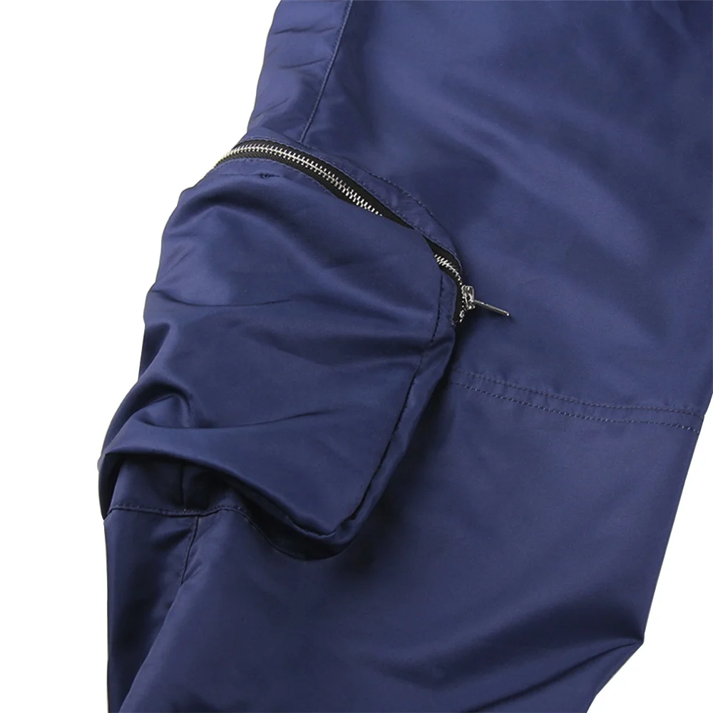 Designer Customized Polyester Heat Transfer Multi-Pocket Zipper Tooling Casual Autumn And Winter Models Utility Cargo Pants Men