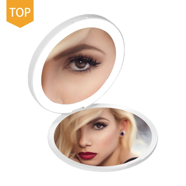 Wholesale Quality Portable Beauty Led Mirror Fashion Vanity Plastic Makeup Mirror With Lights