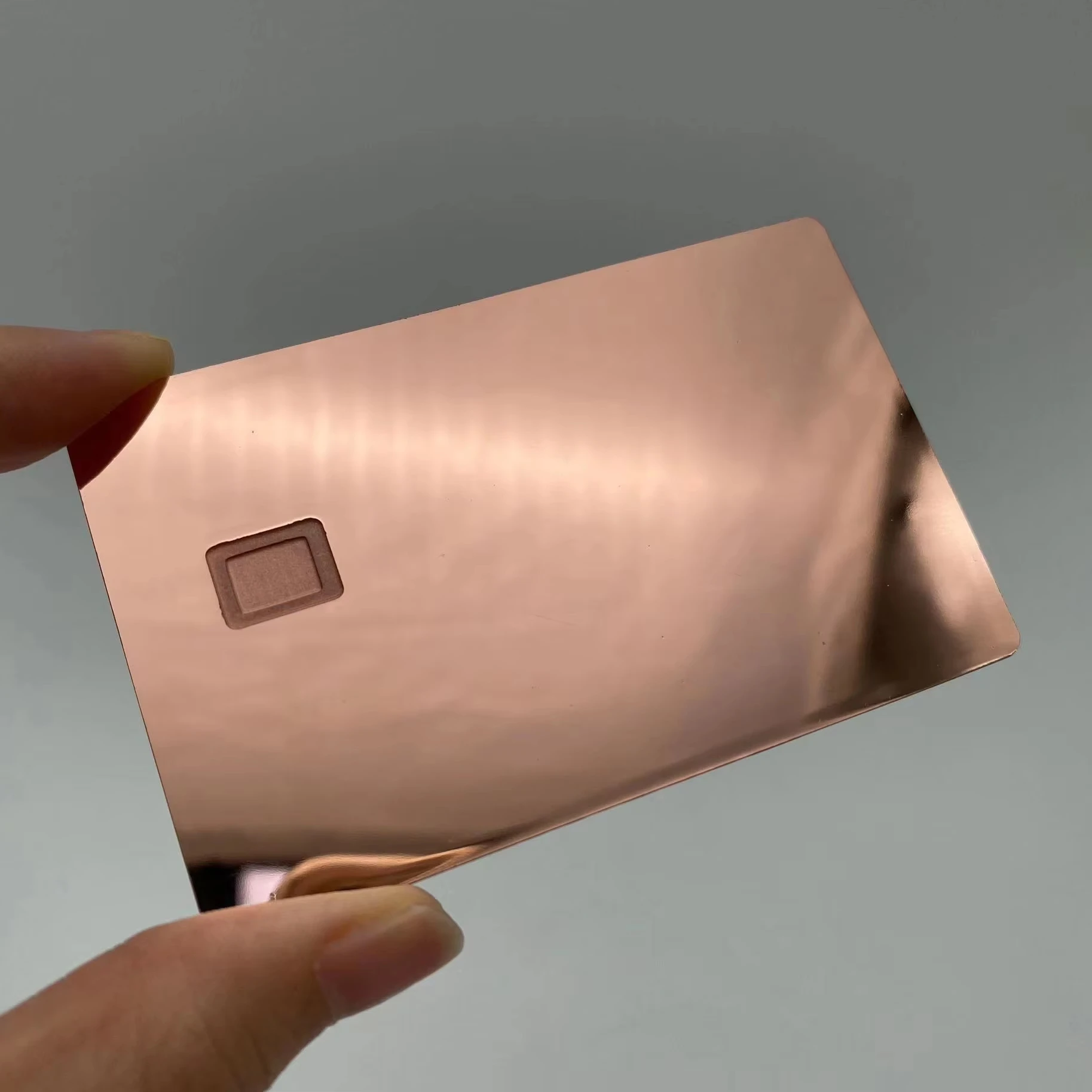 Credit card chip metal laser engraving metal card blank metal business cards luxury