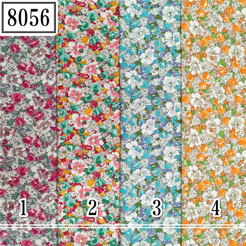 
flower design fashion 100 cotton poplin shirting fabrics 