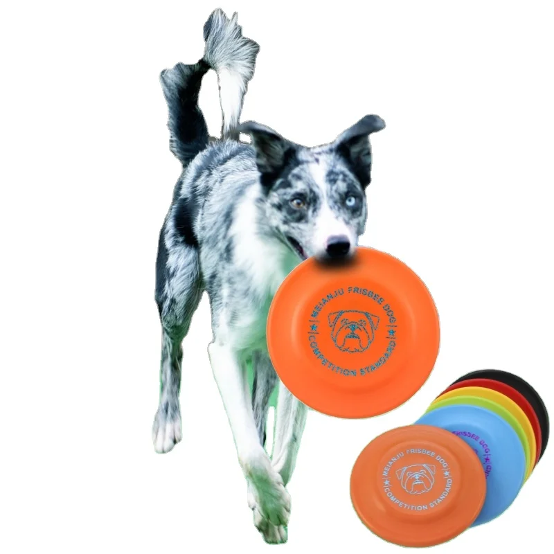 Custom support Flyer for Aggressive Play Heavy Duty Durable Frisby for Pets Soft Rubber Disc for Large Dog Flying disc Toy