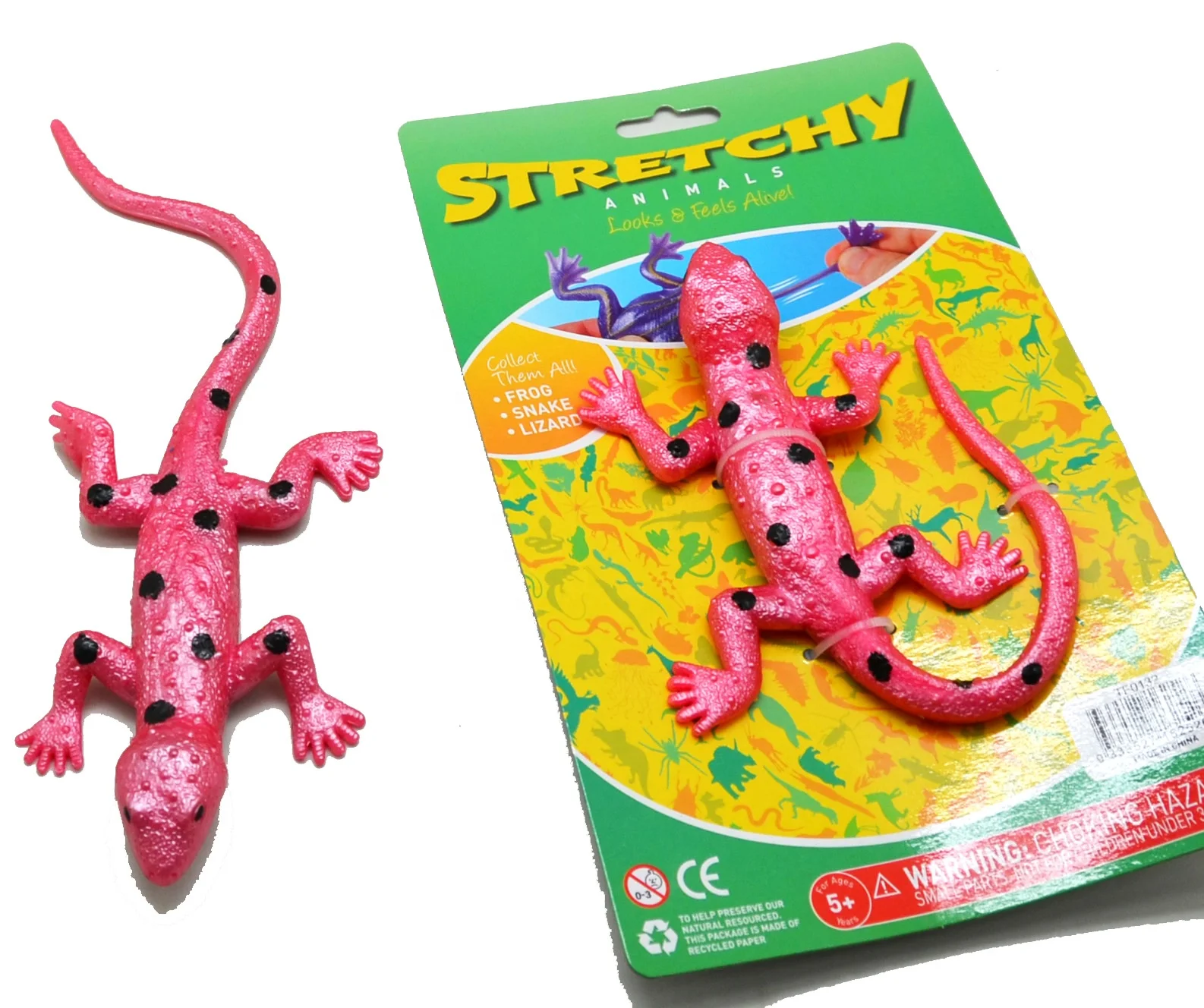 stretch animal toys plastic lizard