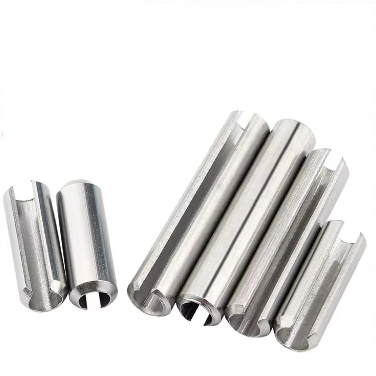 M1.5-M10 Slotted Spring Pins 304 Stainless Steel Slotted Elastic Pin Cylindrical Locking Pin