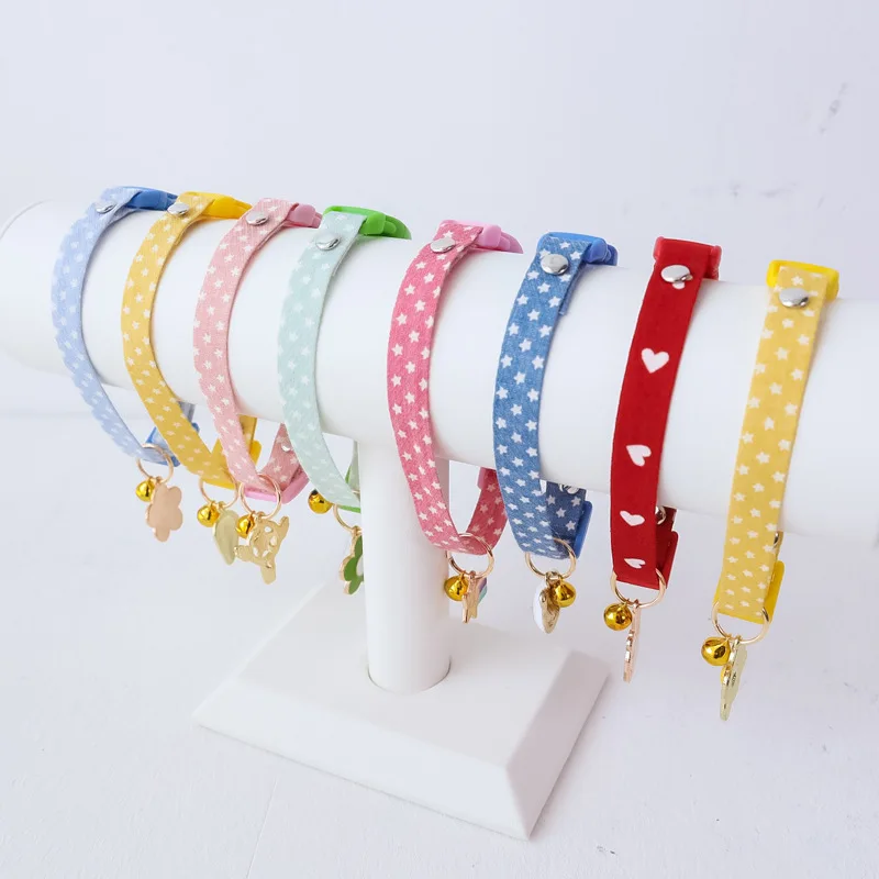 hot selling pet collar kitten dog collar Cat dog collar Bright jewelry cartoon cute kitten accessories