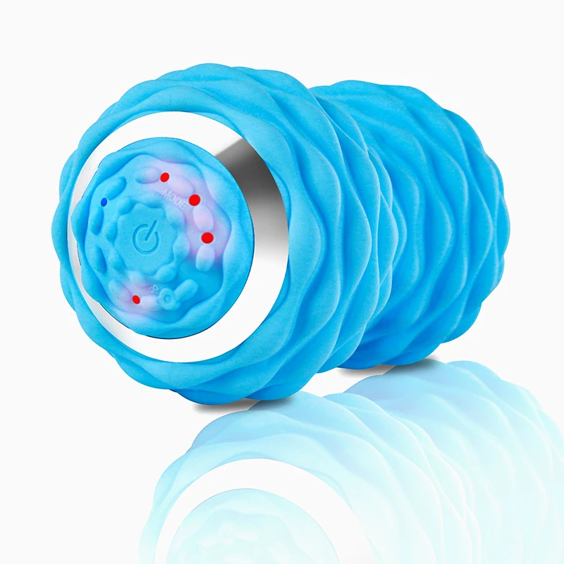massage ball Peanut Massager Combines a Lacrosse Ball with Vibrating Foam Roller Powered Deep Tissue Recovery Training Massage