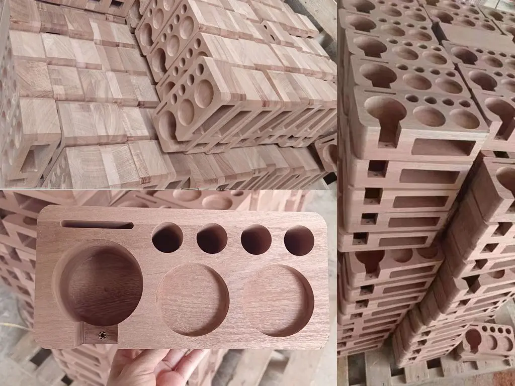 New arrival Coffee Tamper Holder Espresso Solid Wood Coffee Machine Accessories Tamping Station High quality