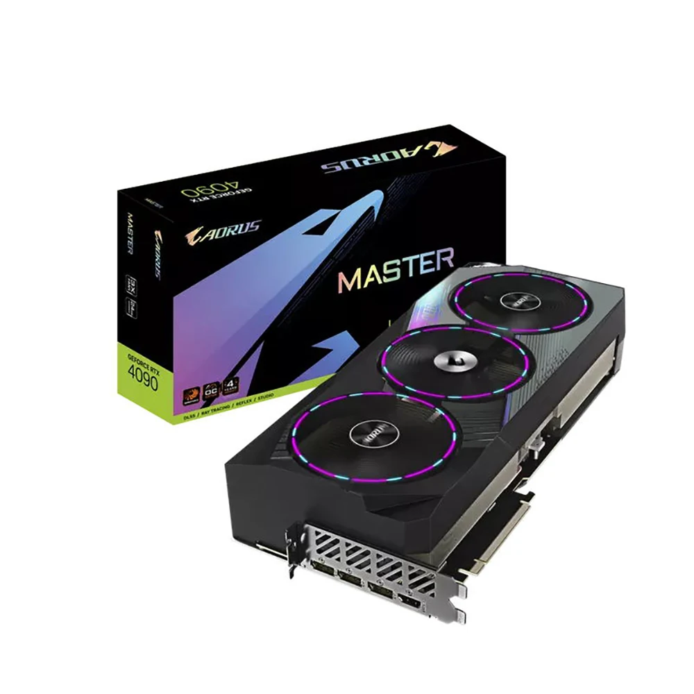 Rumax New Original Video Cards 4090 RTX Gigabyte Aorus RTX 4090 24GB 384 bit Graphic Cards GAMING GPU RTX4090