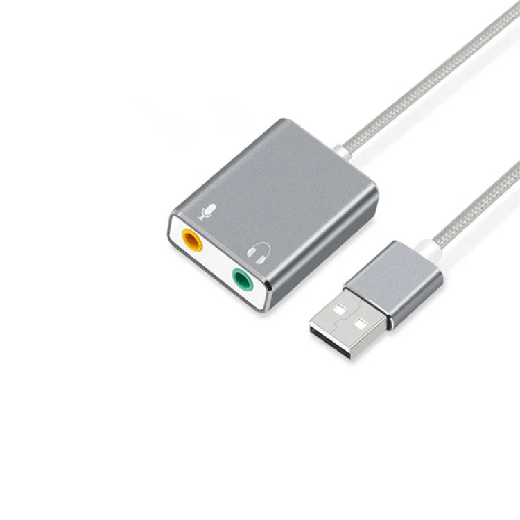 7 1 внешняя звуковая карта USB разъем 3 5 мм аудио адаптер наушники микрофон Звуковая для Macbook компьютера ноутбука