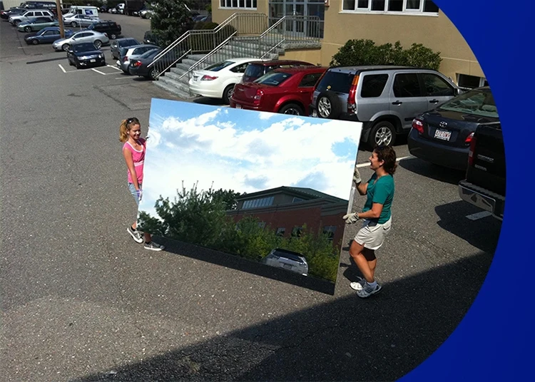 Mylar mirror film for solar reflection