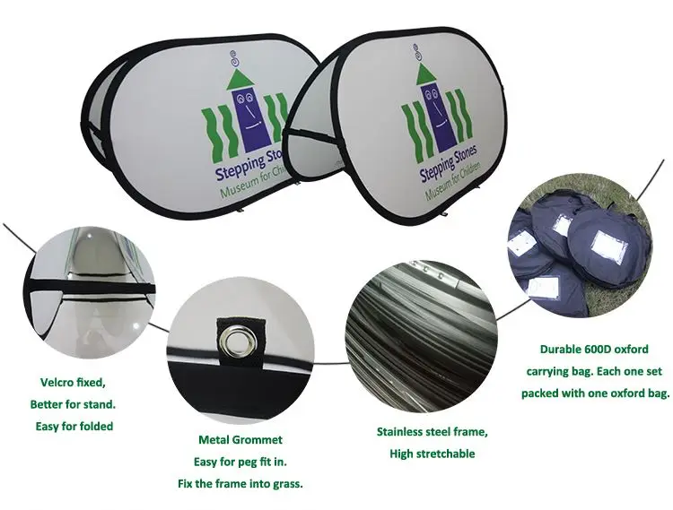 High Quality Printing banners Pop Out Banners for sidewalk