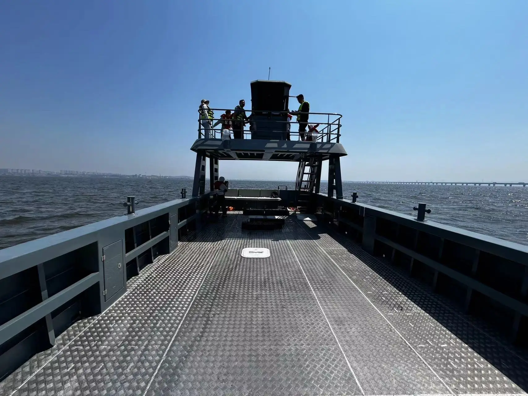 14x5m Landing Craft Double-Deck Cockpit working boat Barge for sale