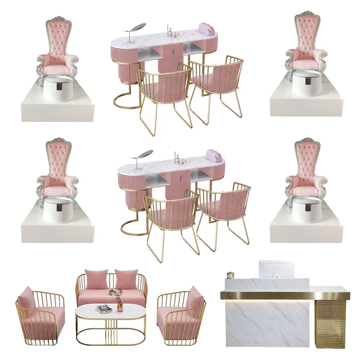 Nordic style nail shop full set of nail furniture manicure table
