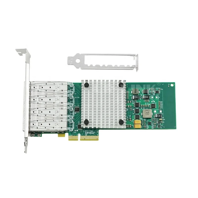 LR-LINK LREC9714HF-4SFP Серверная сетевая карта четыре порта волокна PCIe x4 для программирования в производственных условиях 1000 Мбит/с Nic Сетевая интерфейсная карта