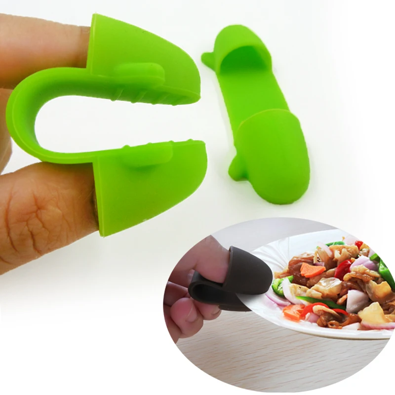 Microwave insulated hand clips Silicone heat proof hand covers Oven tools Baking finger clips