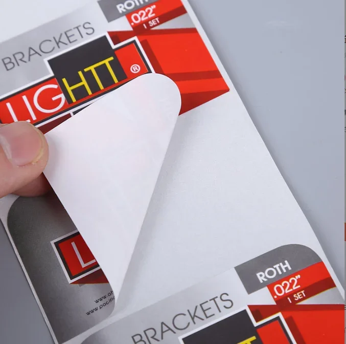 Round transparent sticker roll color label sealing sticker PVC self-adhesive label coated paper original labels, PET bright gold