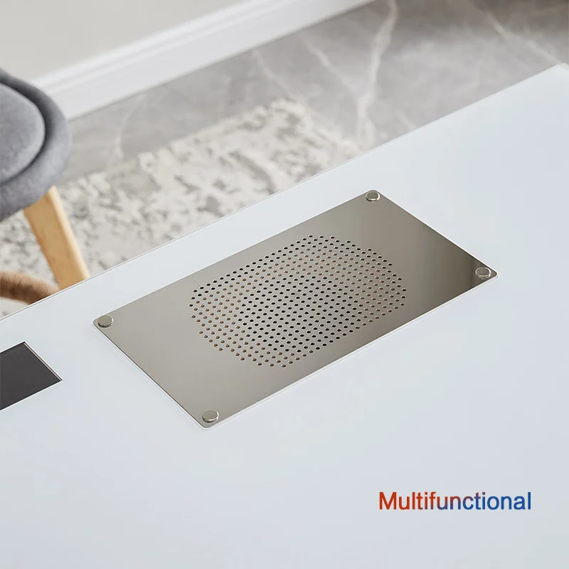 Custom beauty nail confession manicure table furniture with fan