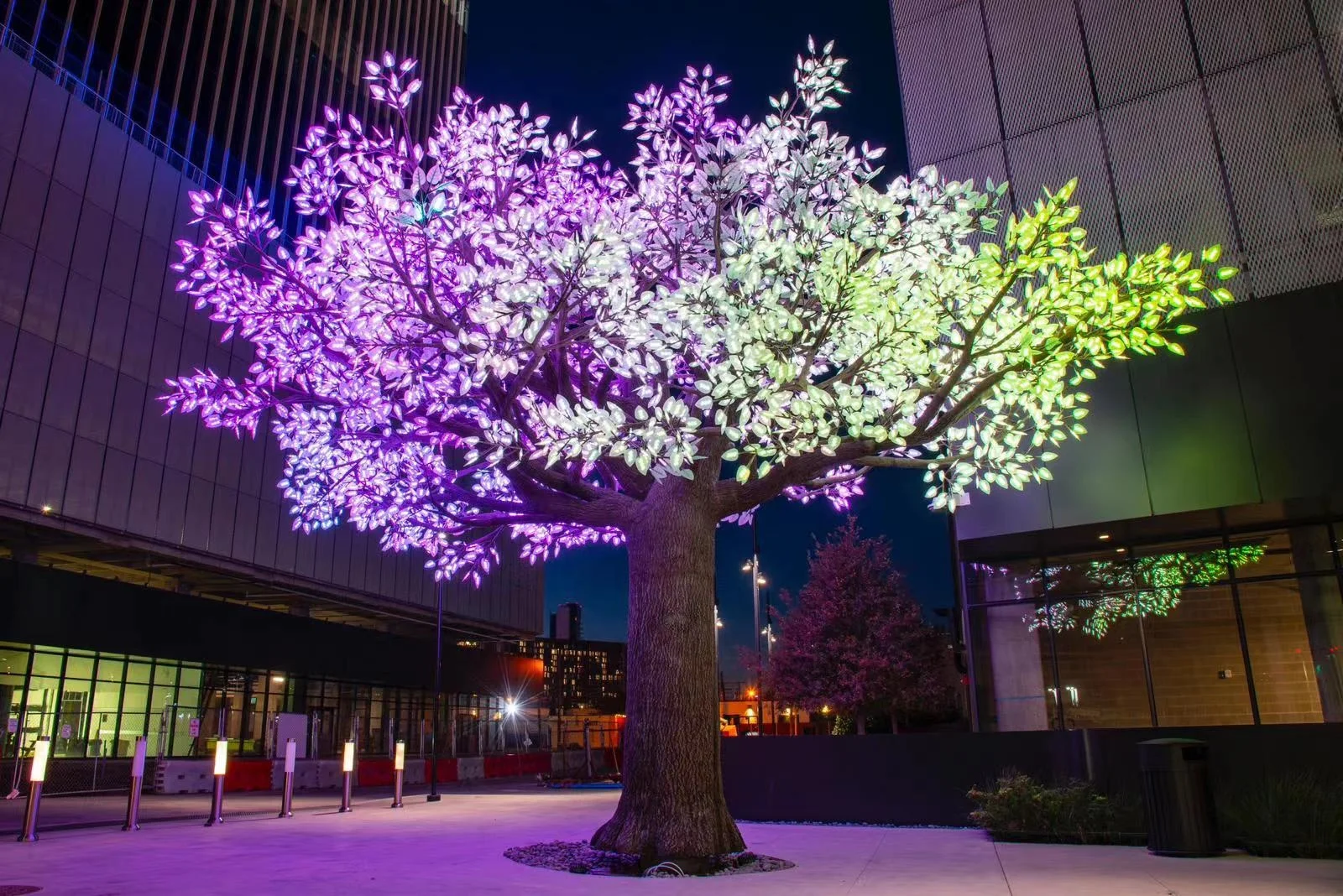 LED lighted large outdoor artificial cherry blossom trees for decoration
