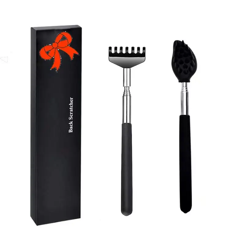 Telescopic Back Scratcher Scratching Back scratcher Massager Kit Back Scraper Extendable Face Nose Cleansing Brushes
