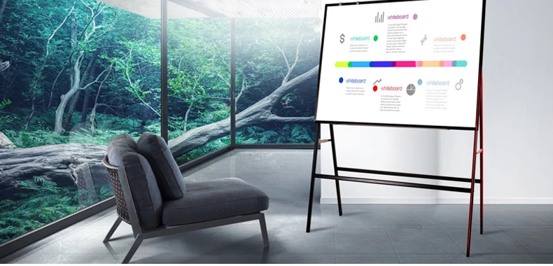  Manufacturer48x36 inch Magnetic Dry Erase Aluminum Frame Whiteboard Movable White Board with Stand Wheels for Home Office