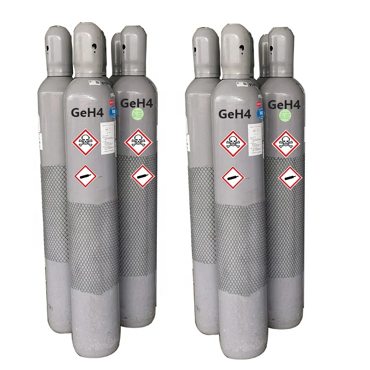 
For semiconductor device fabrication Mixture Gases 99.9999% TMB MMS SiH4 GeH4 B2H6 With H2 N2 He And Ar 