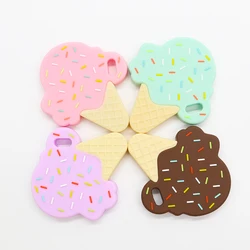 Wholesale Soft Chew Pendant Teething Toy Necklace Pendant Food Grade Silicone Baby Teether