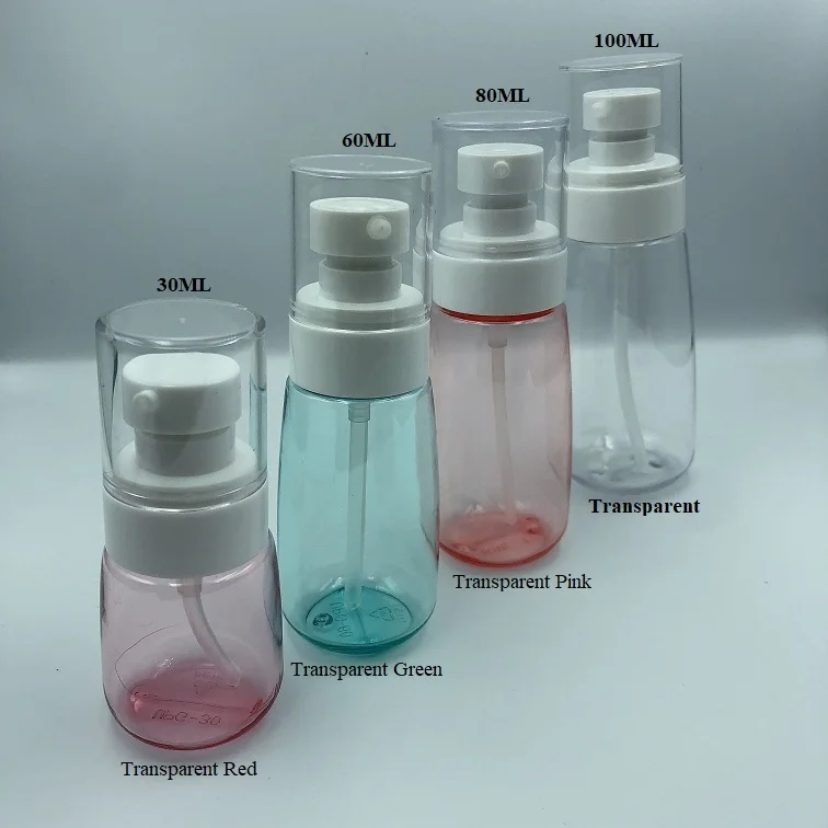 
Wholesale China manufacturer 100ml round cosmetic plastic mist body pump spray bottle for perfume 