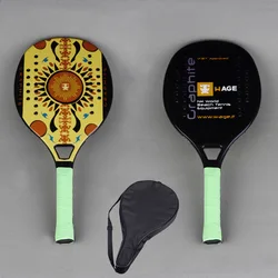 Outdoor garden family party double-faced tennis racket carbon quicksand beach tennis rackets
