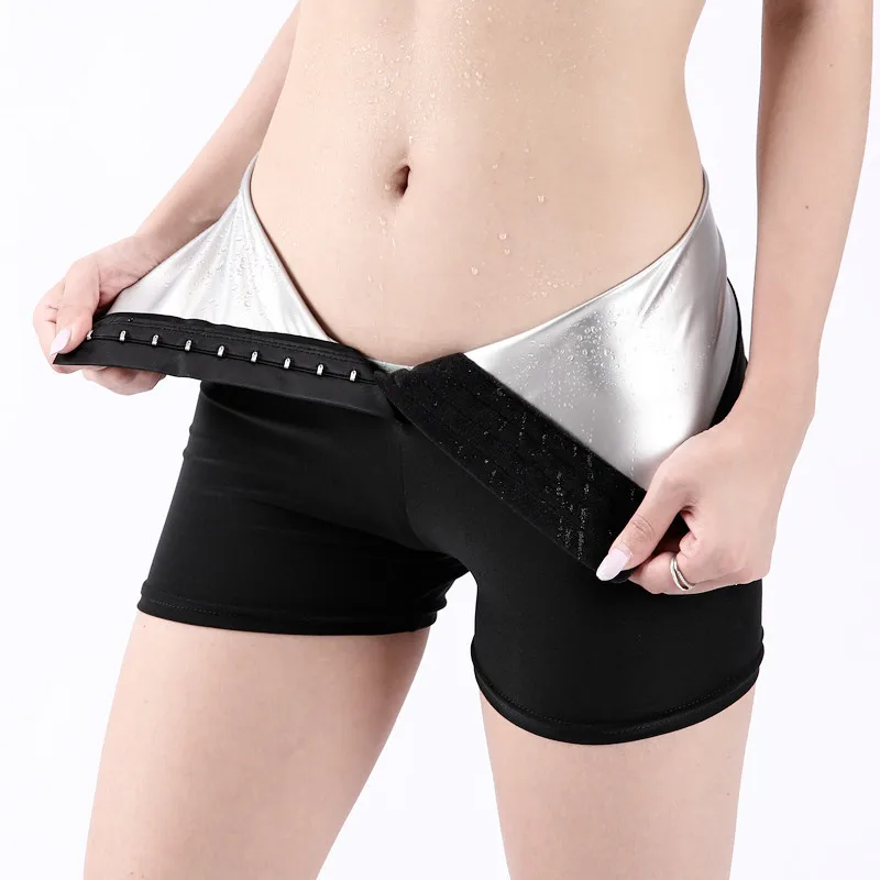 Hot Effect Slimming Body Shaper Fitness Waist Trainer Gym Leggings Sauna Pants With Control   Panties Adjustable
