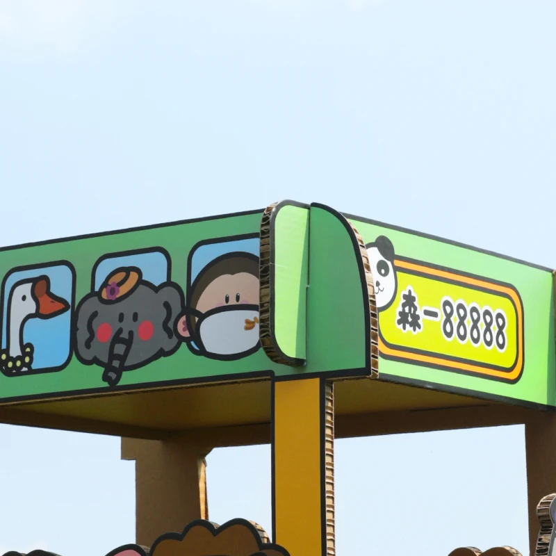 TINYPET Own Design Cat Products Bus Shape Cat Scratcher Corrugated Paper Cat Scratch Post