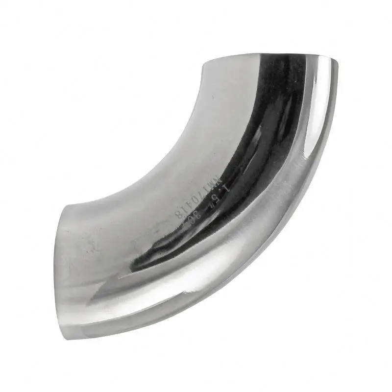 Hight Quality Stainless Steel Sanitary Pipe Fiiting 90 Degree Tri Clamp Elbow SS304