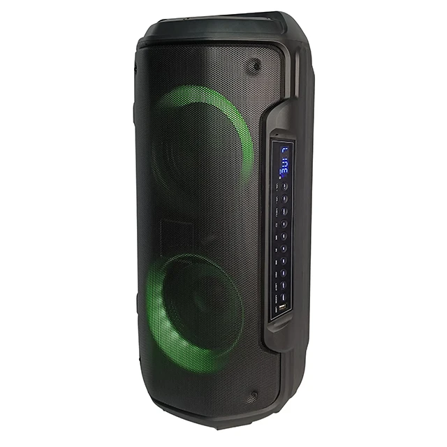 portable wireless speaker karaoke system dual 6.5 inch active speakers with j-jbl light