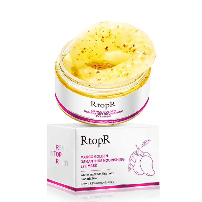 RtopR Eye Mask 40Pcs/Box Golden Osmanthus Bright Nourishing Skin Care Remove Dark Circles Anti Age Bag Eye Wrinkle