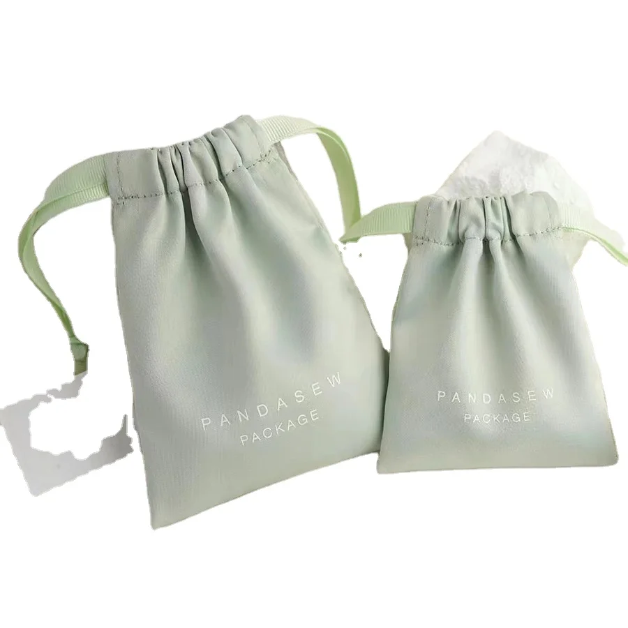 Большой изготовленный на заказ роскошный Шелковый атласный мешочек Сумка на шнурке подарочные пакеты с лентой