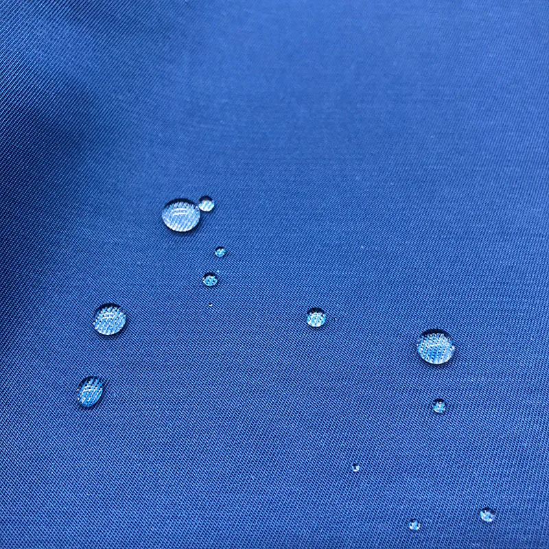 recycle Twill Waterproof 75d ripstop memory polyester and cotton blend fabric