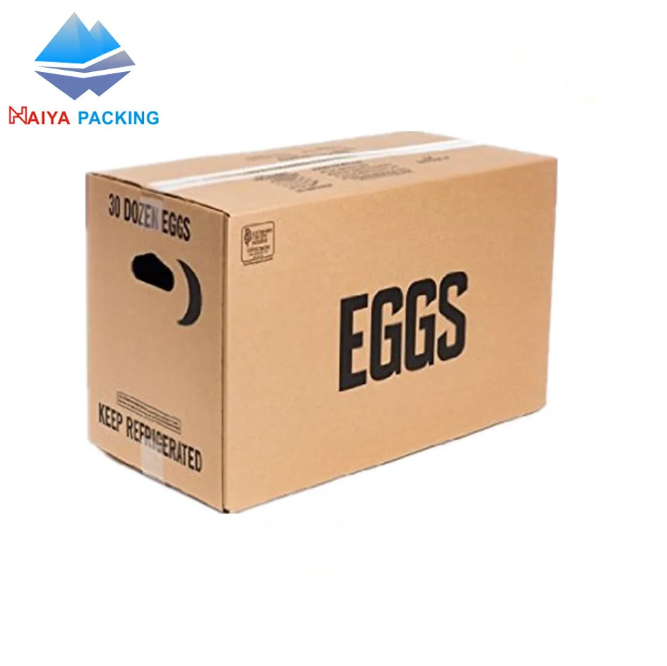wholesale hot sale cheap customized  corrugated  carton egg packaging boxes with eggs tray