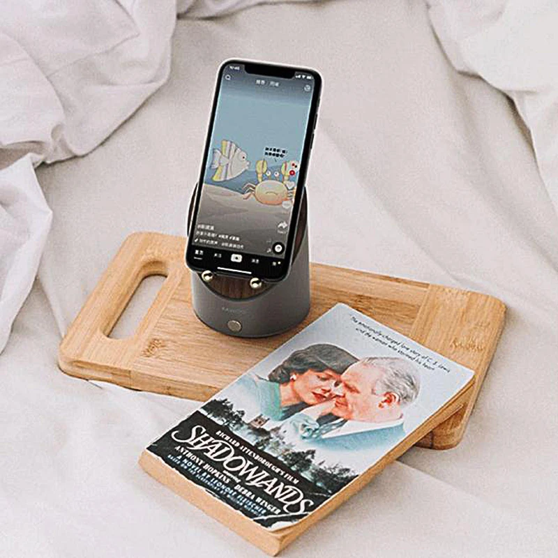 2 in 1 sound amplifier phone holder induction speaker with digital alarm clock