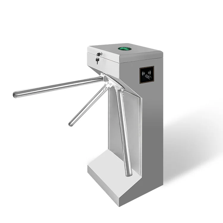 Hot Sale RFID Card Reader Security Semi-Automatic Tripod Turnstile Gate